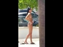 Candid Beach Teen bikini