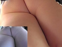 Fatty ass looks really amazing in the upskirt scene