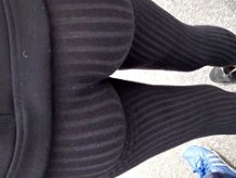 Nice Colombian with see thru black leggings