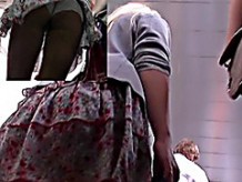 The upskirts from the crowded places