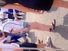 Candid On a circuit