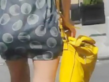 See Thru Skirt Thong Public