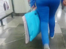 spandex  en el metro