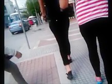 Greek Mom and NOT her daughter walking