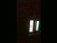 korean girl showeing window voyeur