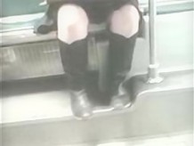 Upskirt With Boots On Subway