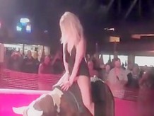 Mechanical Bull thong flash