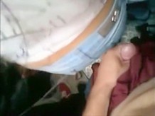 Brave guy pulls his dick out on her ass