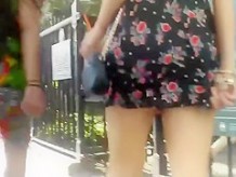 Barely a glance of an upskirt