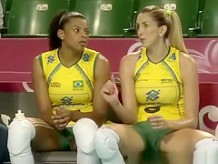 Brazilian volleyball players cameltoes and sexy asses