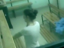 Adorable teens spied in school lockers