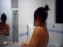 ex novia en el baño