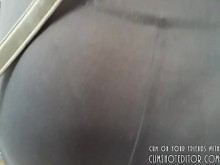 Spycamming gran culo adolescente en público