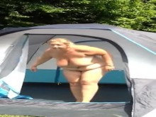 Camping BBW madura lo muestra todo.mp4