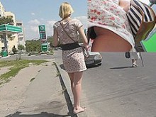 Upskirt callejero apasionante con madre sexy que me gustaría follar