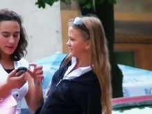 increíble colegiala rubia upskirt video