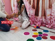 Especial Holi - folla duro a priya en una ocasión holi con un juego de rol hindi - TU PRIYA