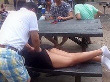 Masaje en la playa 1