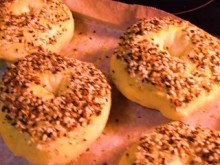 Pajeate mientras amas mis bagels calientes caseros