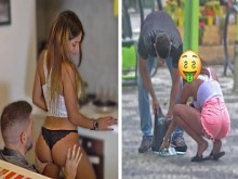 La sexy buscadora de oro brasileña cambia de actitud cuando ve su dinero en efectivo