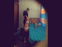 Camara oculta con chica sexy, es compañera de trabajo, la putita salio muy mamadora