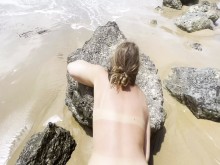 Sexo anal en la playa