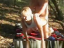 Gran BBW al aire libre