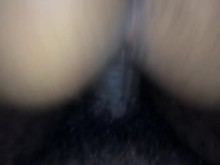 Doggystyle casero Cum en el culo