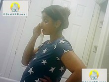 Hiddencam (falso) Video de baño de desi nri indio bengalí bhabhi haciendo rutina de cuidado de la piel nocturna