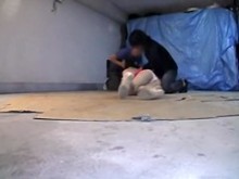 Película de sexo japonesa con una perra traviesa follada por dos pollas