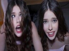 STREAMER LUCK - Pequeña nena es follada durante el juego - Princesa Alice