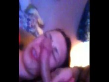 Real casero chupando la enorme polla de papá