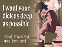 Estudiante se folla a un poeta famoso en público - Encuentro sexual duro en el campus - ASMR Audio Porn - Historia erótica en audio