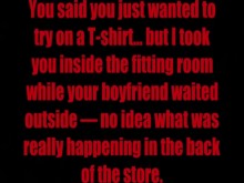 Rapidito en el probador público ???? mientras tu novio esperaba afuera ????