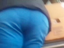 Gran culo maduro bbw sincero en jeans ajustados