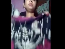 India enormes tetas quitándose delante de la cámara