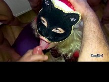 Adolescente holandés Cum Kitten traga gran carga Blowbang bukkake