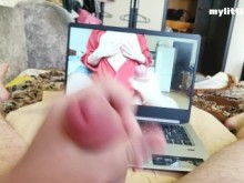 El ordeño de próstata me hace correrme. Chico solo paja y gimiendo