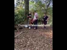 CUM WALK - Camino con la cara llena de semen por la calle después de hacerme 4 tratamientos faciales