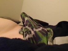 manos libres cum en boxers