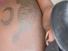 Bigasscreamy en consolador y vibrador