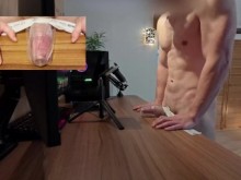 ¡No pude resistirme a follarme este coño empapado y correrme dentro de él! Fuertes gemidos y cámara de primer plano