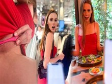 Cita pública arriesgada con Lush 3: casi me pillan corriéndome en la tienda