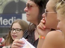 Caliente toma espeluznante de una hermosa rubia