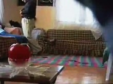 Sexo casero con una nena caliente de grandes tetas