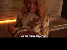 Le preparó un desayuno rico en proteínas a su hermanastra- ViXXXie Rox