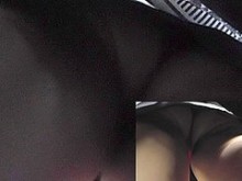 Seductor coño upskirt (falso) se ve increíblemente en un video amateur