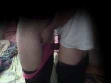 Cogiendo a latina con camara oculta, grita como perra