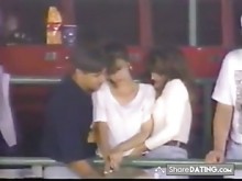 Amateur voyeur atrapado 3 vías digitación en fenway