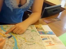 Viendo las tetas de una turista